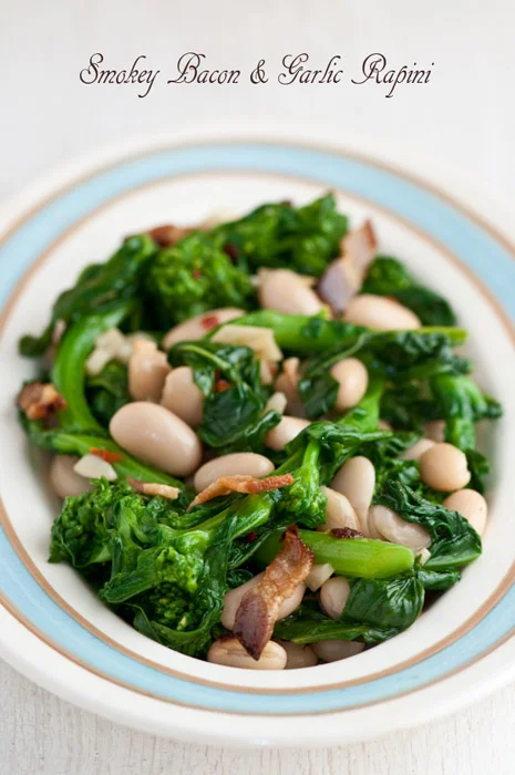 oval plate broccoli rabe