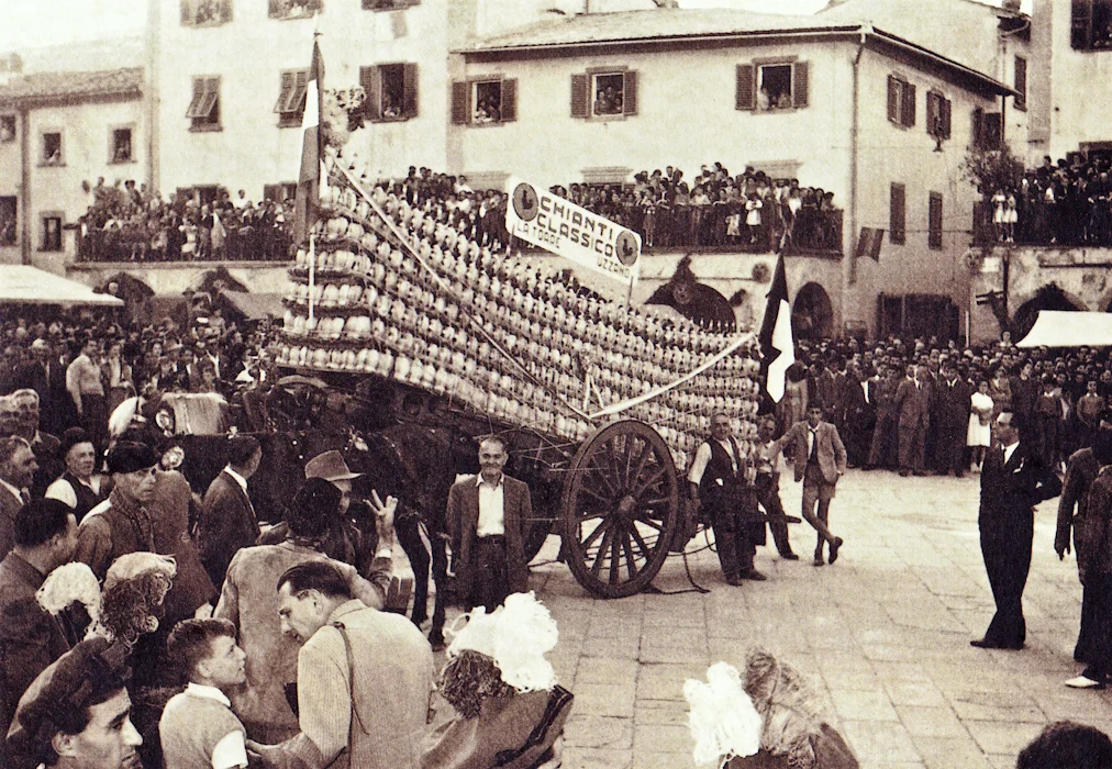 Greve in Chianti- Piazza Matteotti Chianti festival in the 1930's Photographer- Unknown