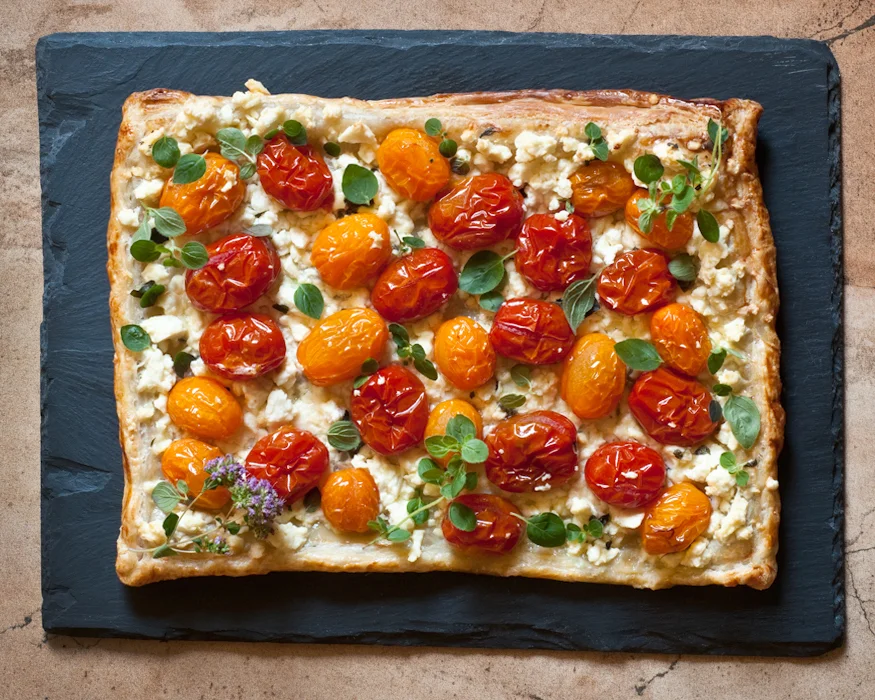 Cherry Tomato & Feta Tart — Beth Dunham