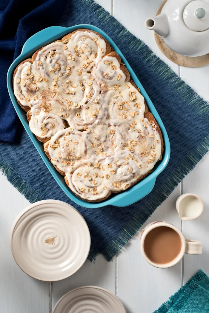 Toasted Oat & Honey Cinnamon Rolls — Beth Dunham