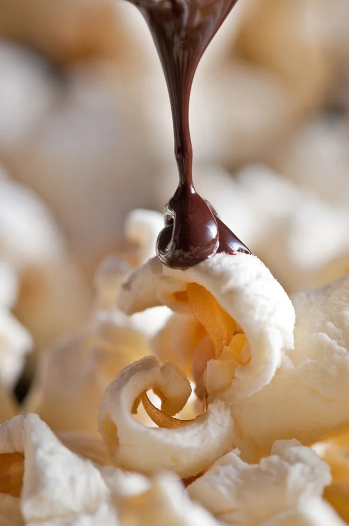 Chocolate Drizzled Popcorn Party Mix — Beth Dunham