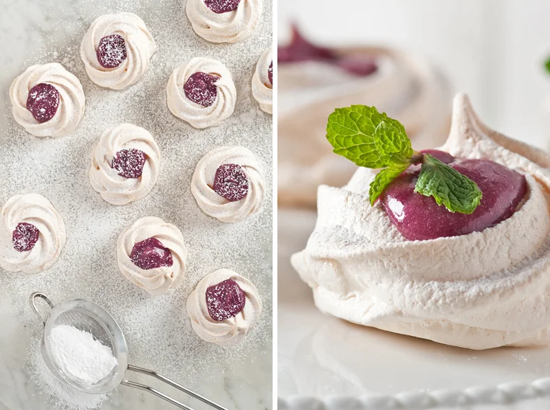 Blueberry Meringue Kisses — Beth Dunham