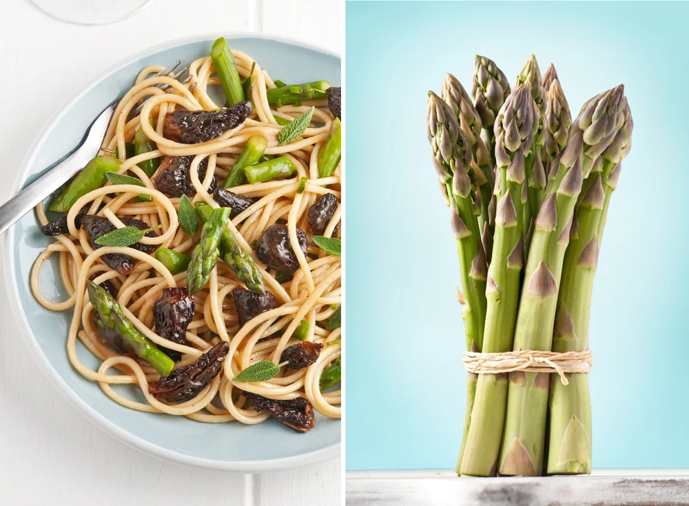 Spring Pasta with Morel Mushrooms & Asparagus — Beth Dunham