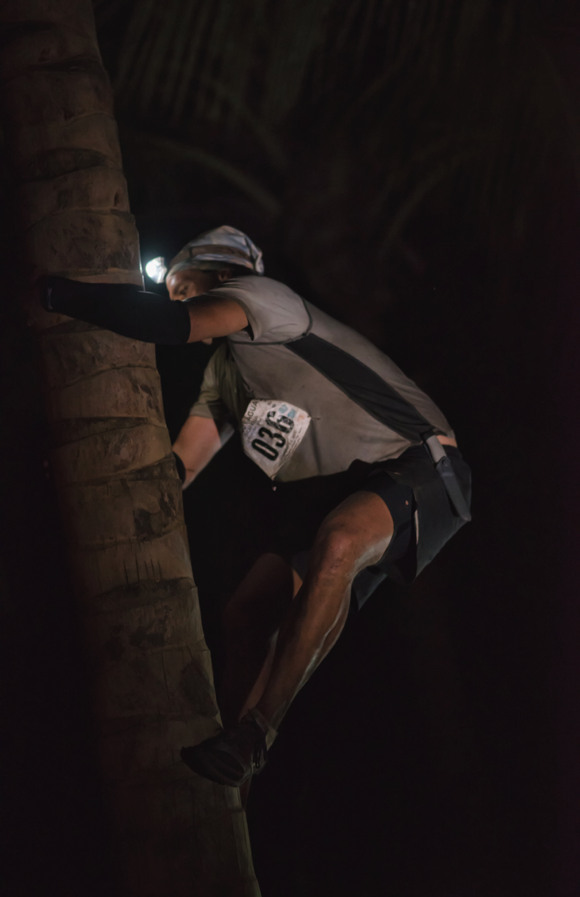 Then from there the runners had to climb the active volcano Conceptcion to the crater and back then back down to their bikes and ride to the plantain plantation one last time to climb a coconut tree. This challenge was impossible for the final three runners. None of them made it up the tree.