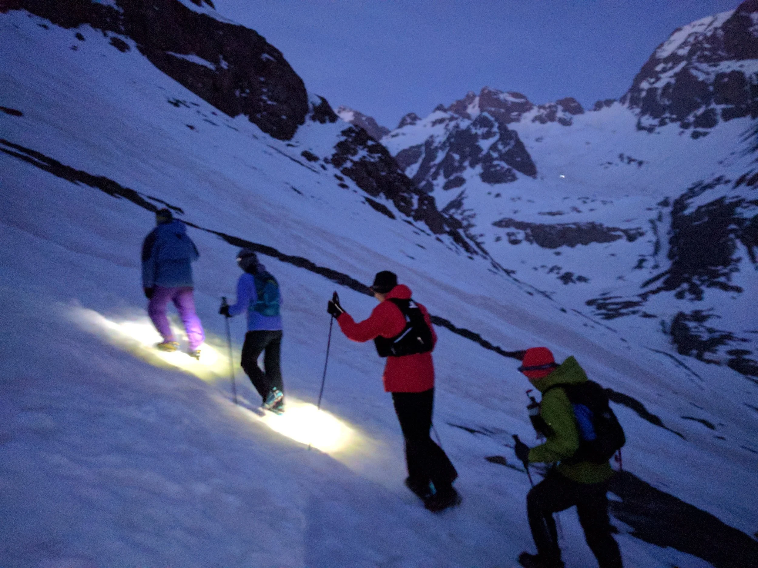 Early morning start on Toubkal