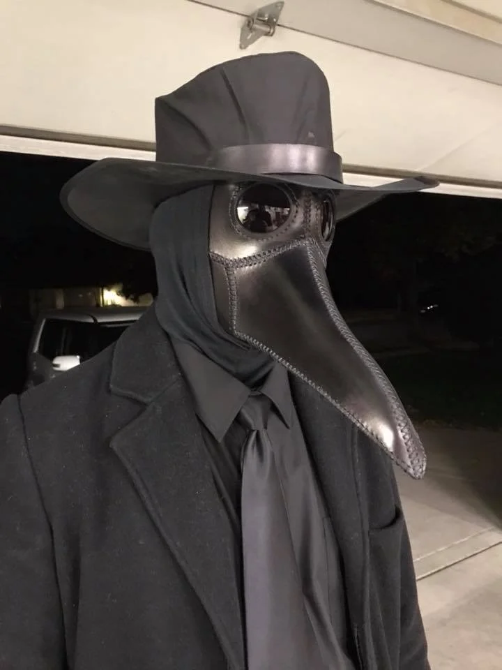 Leather Plague Doctor Mask