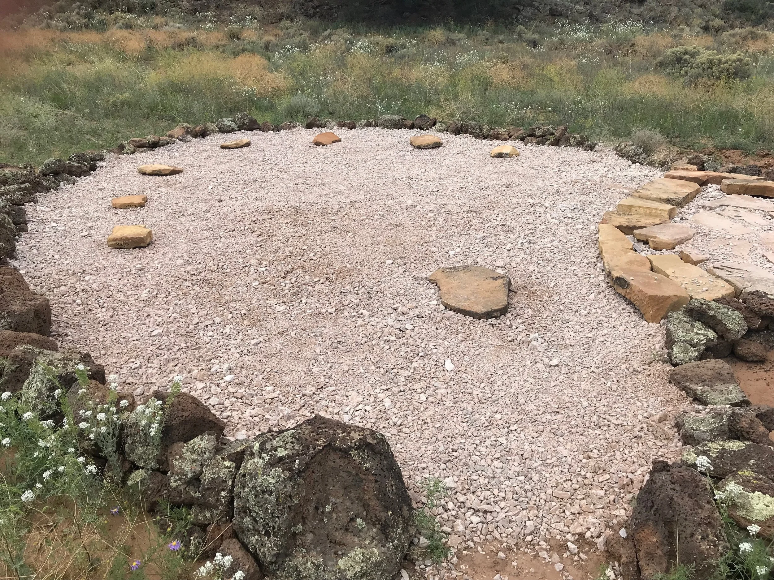 Palette-shaped Patio and Preschool!