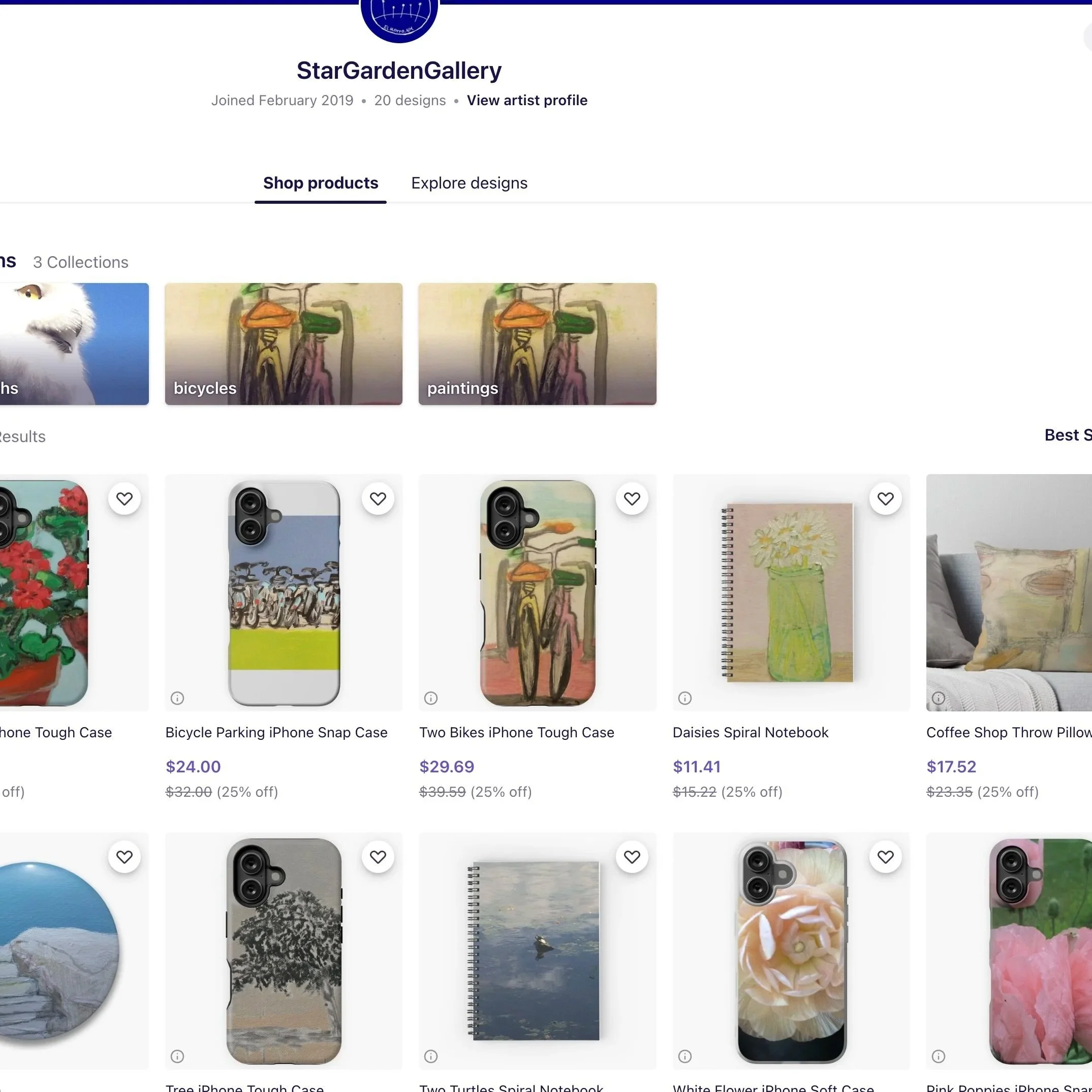 Items with Original Paintings and Photos