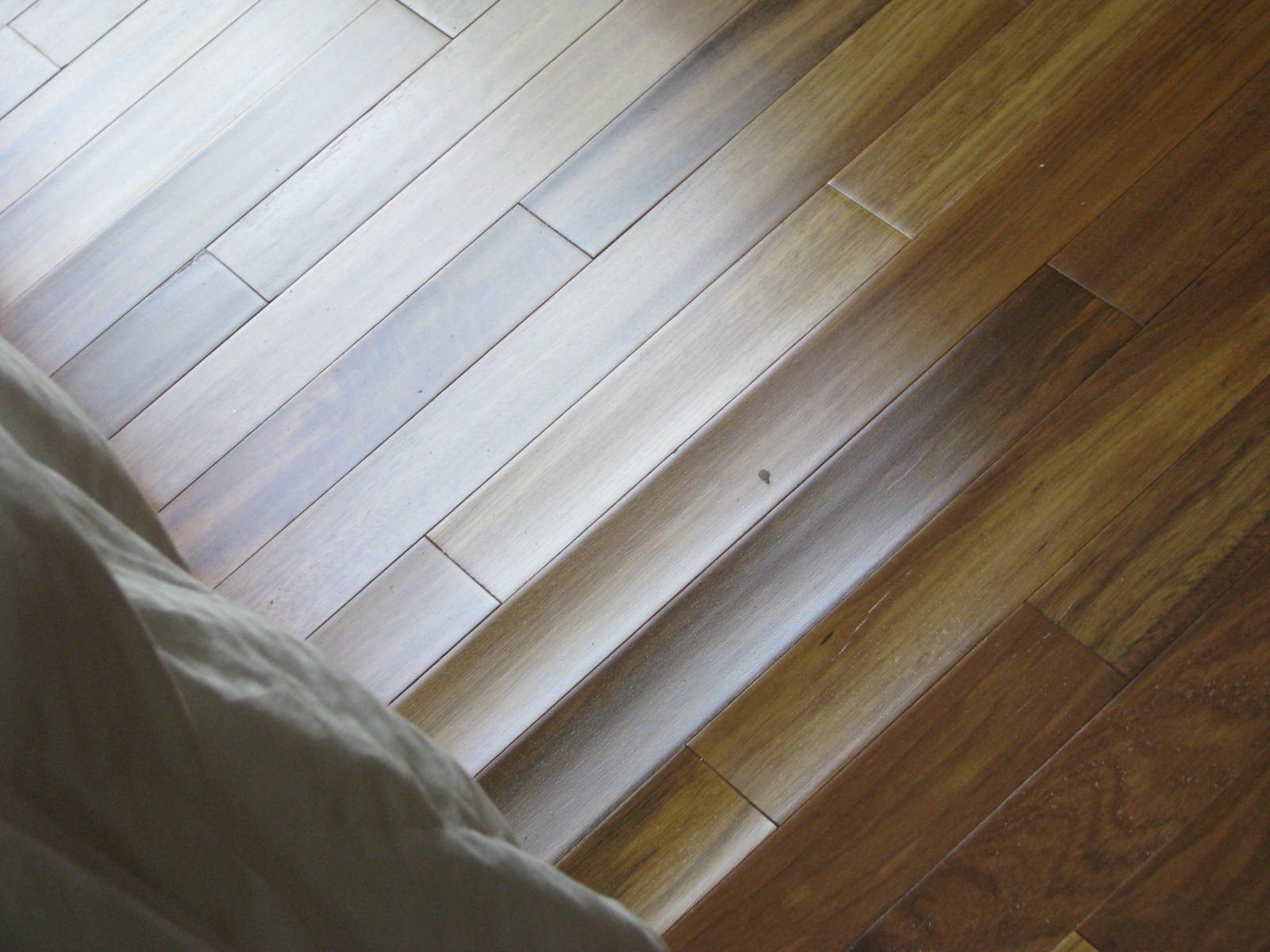 Timber floor cupping due to moisture