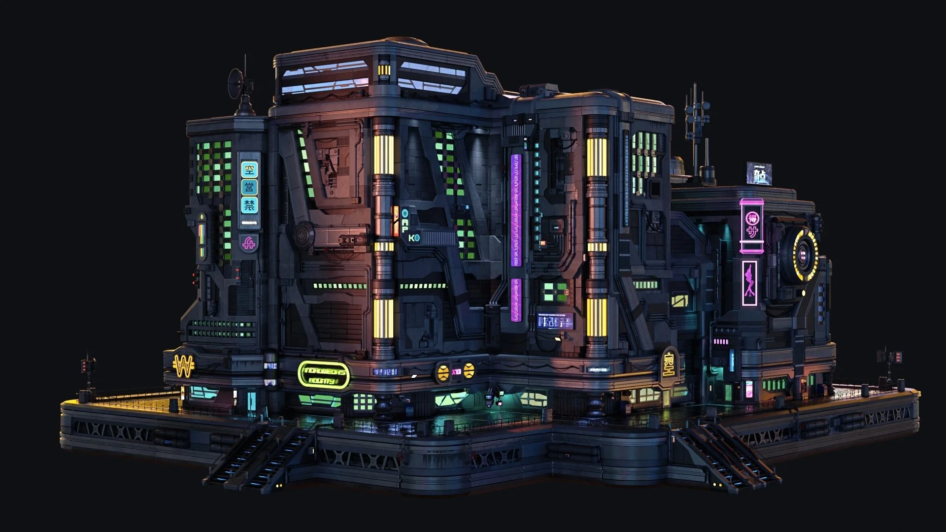 Think Tank Training Center - Concept, Model, Texture, and Lookdev