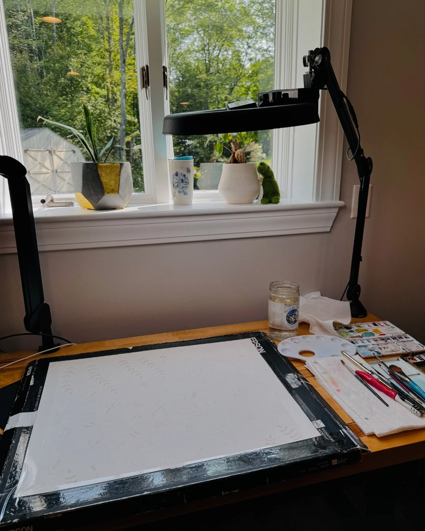 Been working on a large commission. I don&rsquo;t take these kinds  very often but was really excited about the idea behind this one and the client has been lovely to work with!

I&rsquo;ll have it on display this Saturday at the Brunswick Outdoor Ar
