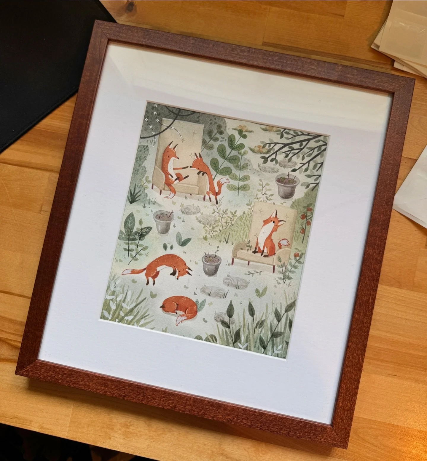 Framing artwork for tomorrows show 🦊