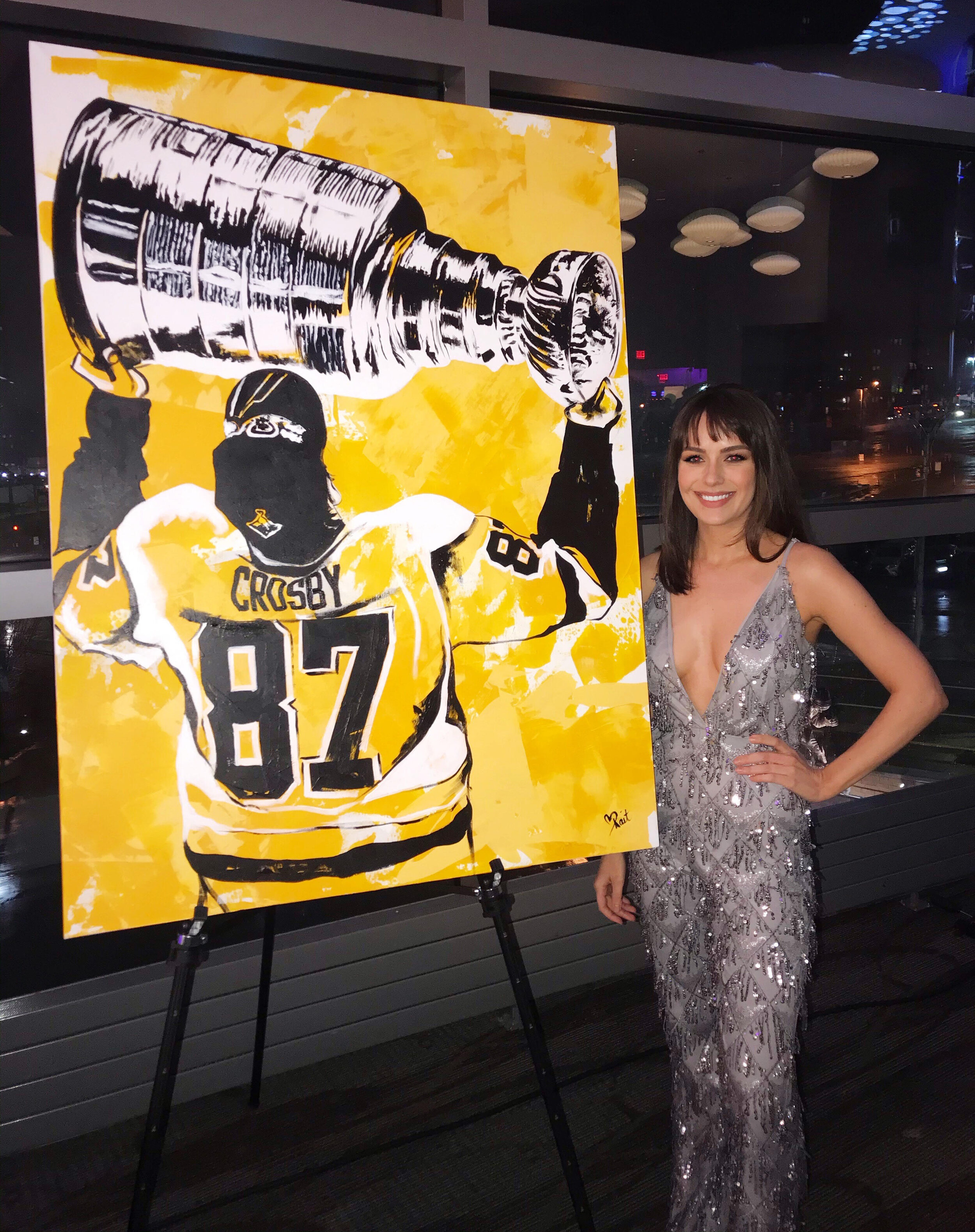 KaitSchoebPaintsbyKaitSeattleArtistPittsburghArtistPittsburghPenguinsartwork