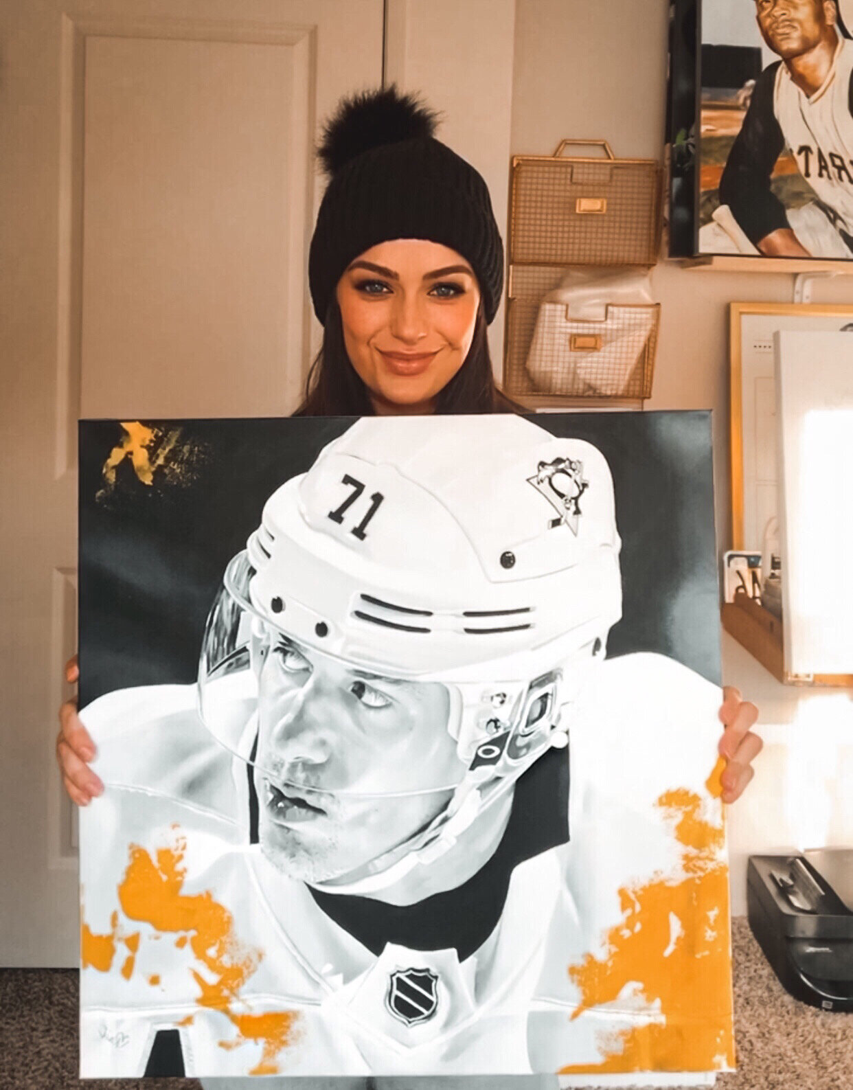 Captain Canada Sydney Crosby// Pittsburg Penguins// Acrylic 