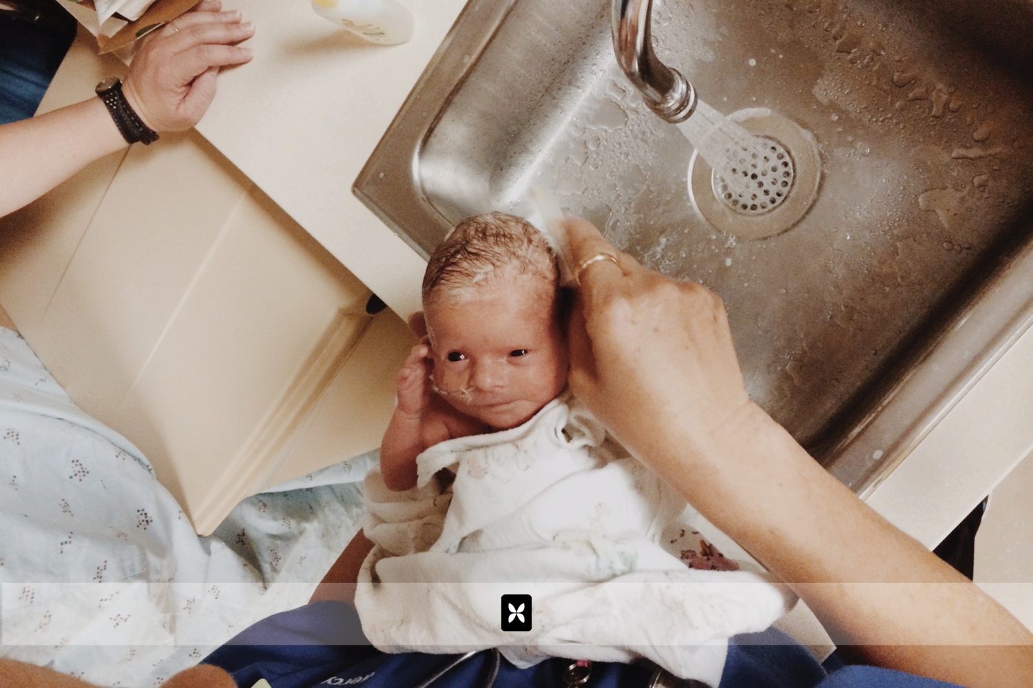 Summer loved the part of the bath that involved washing her hair. She was not however, crazy about the rest of the bathing process. 