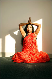 Swami Sarasvati still practising yoga - if only she knew that I watched her from the age of eight!