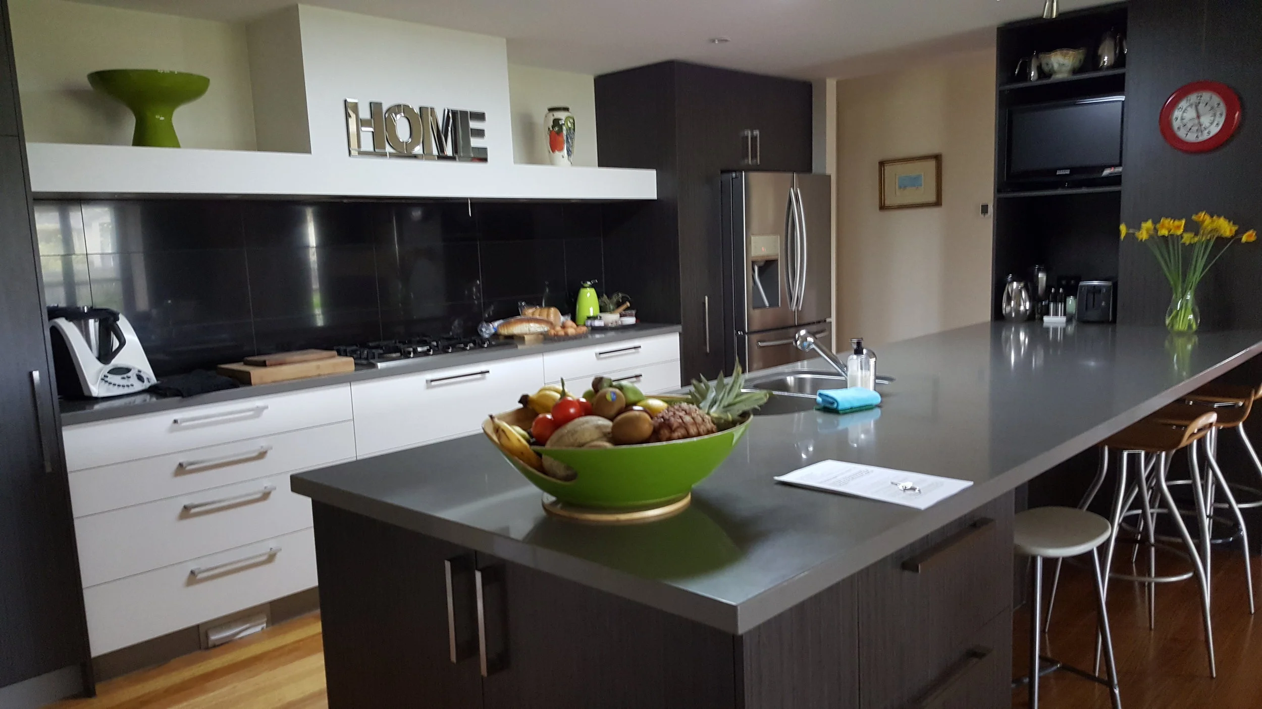Our kitchen - lots of room to cook and eat.