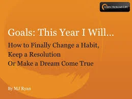 Setting Goals is a challenge - find some relief within these pages.