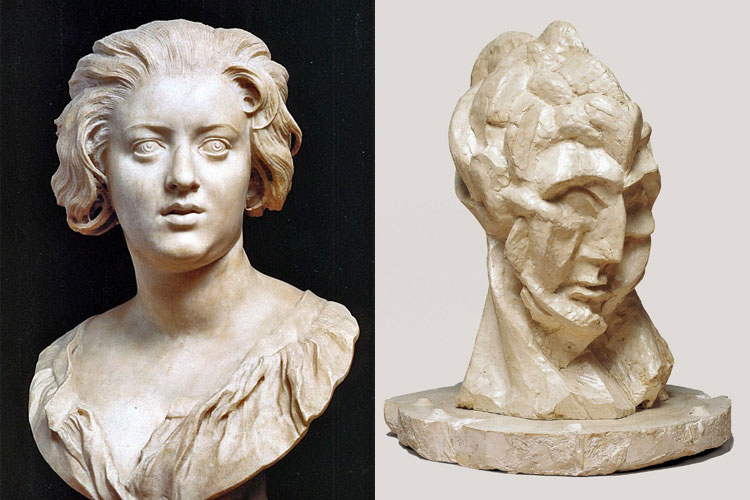 At left is a bust of Costanza Bonarelli by Gianlorenzo Bernini, circa 1635—a masterwork of representational sculpture. At right is a sculpture from Pablo Picasso’s Cubist period called Head of a Woman , circa 1909. Both are powerful and affecting works, but they deliver their impact in fundamentally different ways. Whereas a movie like Gone Girl benefits from David Fincher’s Bernini-esque hyper-reality, Interstellar is more in the vein of Picasso’s visceral symbolism.