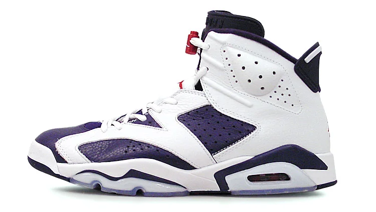 figure 2. Even though it’s 10-years-old, the design of the Air Jordan VI remains remarkably modern and fresh. And, to my eyes, this limited-edition navy/varsity red-white (aka Olympic) colorway is particularly sweet.