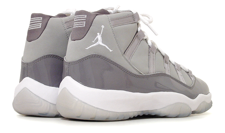 figure 3. And here’s the Air Jordan XI in Medium Grey/White–Cool Grey, which debuted as a retro release in 2001. If there’s such a thing as a low-key colorway of the Air Jordan XI, this is it.