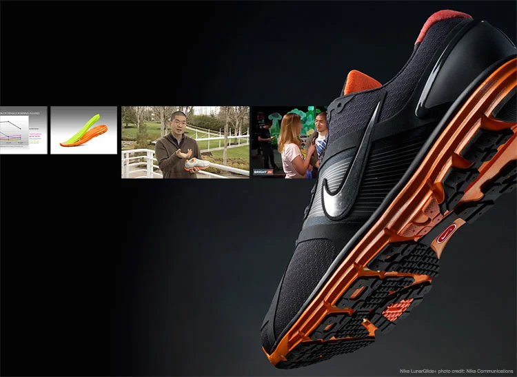 The fundamental insight that enabled the success of the original Nike LunarGlide+ was the outgrowth of countless hours of engagement with our target runner. As an aside, I mention in the accompanying piece that the product manager’s primary deliverable is a brief, but that is by no means his or her only responsibility. For example, as the frames above depicting me in “talking head” mode illustrate, the product manager must serve as the evangelist-in-chief for their product, both inside their organization and out.
