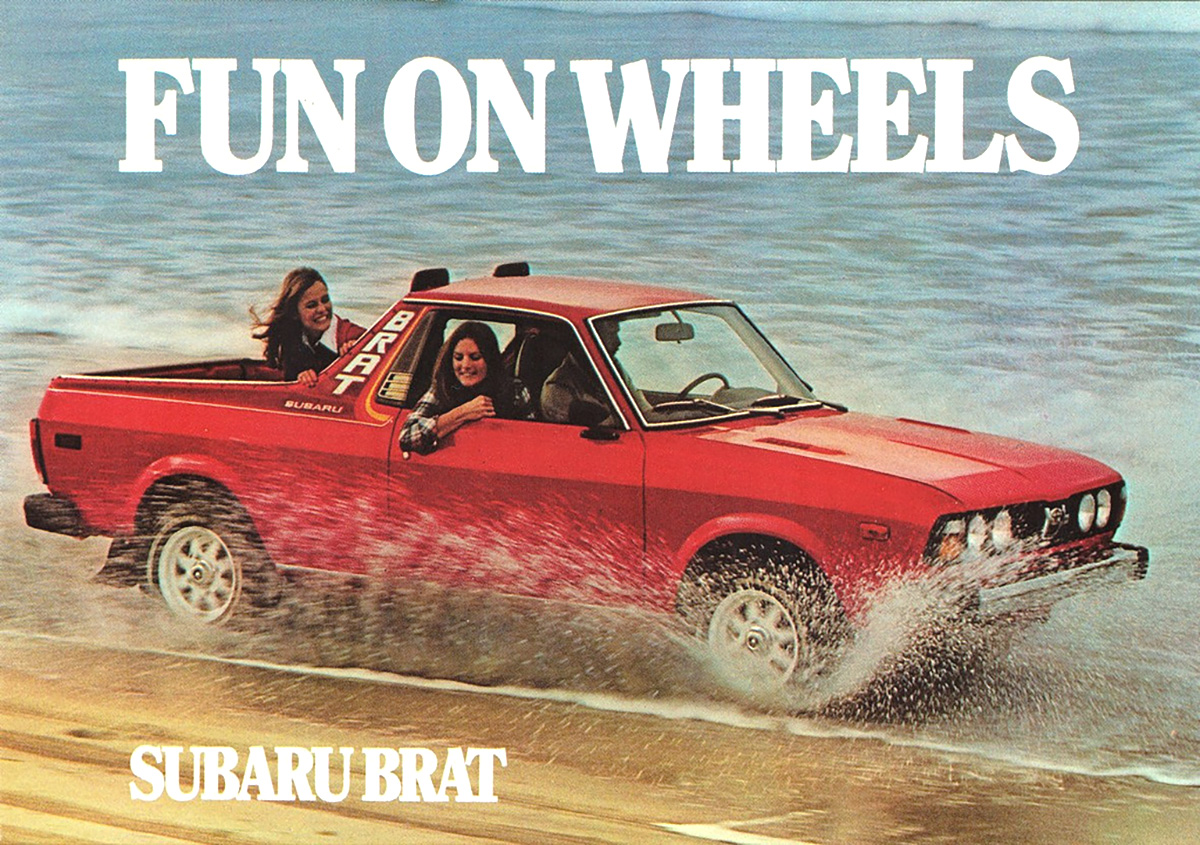 The concept of a vehicle with the size and comfort of a car and the utility of an open pick-up bed isn’t new. In fact, in Australia, this hybrid species, which locals call a “ute,” is among the most popular body-styles available. But in the U.S., car-based pick-ups have come and mostly gone over the past several decades. One of the more recent entrants here was the Subaru Baja, which was introduced in 2002 and remained in production for only four years. But the Baja wasn’t Subaru’s first offering in this segment: that distinction belongs to the BRAT, which has an origin story as wacky as its looks . When Dipko notes in his presentation that past offerings in this segment had “design issues,” I’m guessing he had the BRAT in mind (as an aside, many journalists have compared Santa Cruz to Honda’s aesthetically challenged, but moderately successful first-gen Ridgeline crossover pick-up, but the Ridgeline was a far larger vehicle, so I think the BRAT offers a more appropriate basis for comparison).