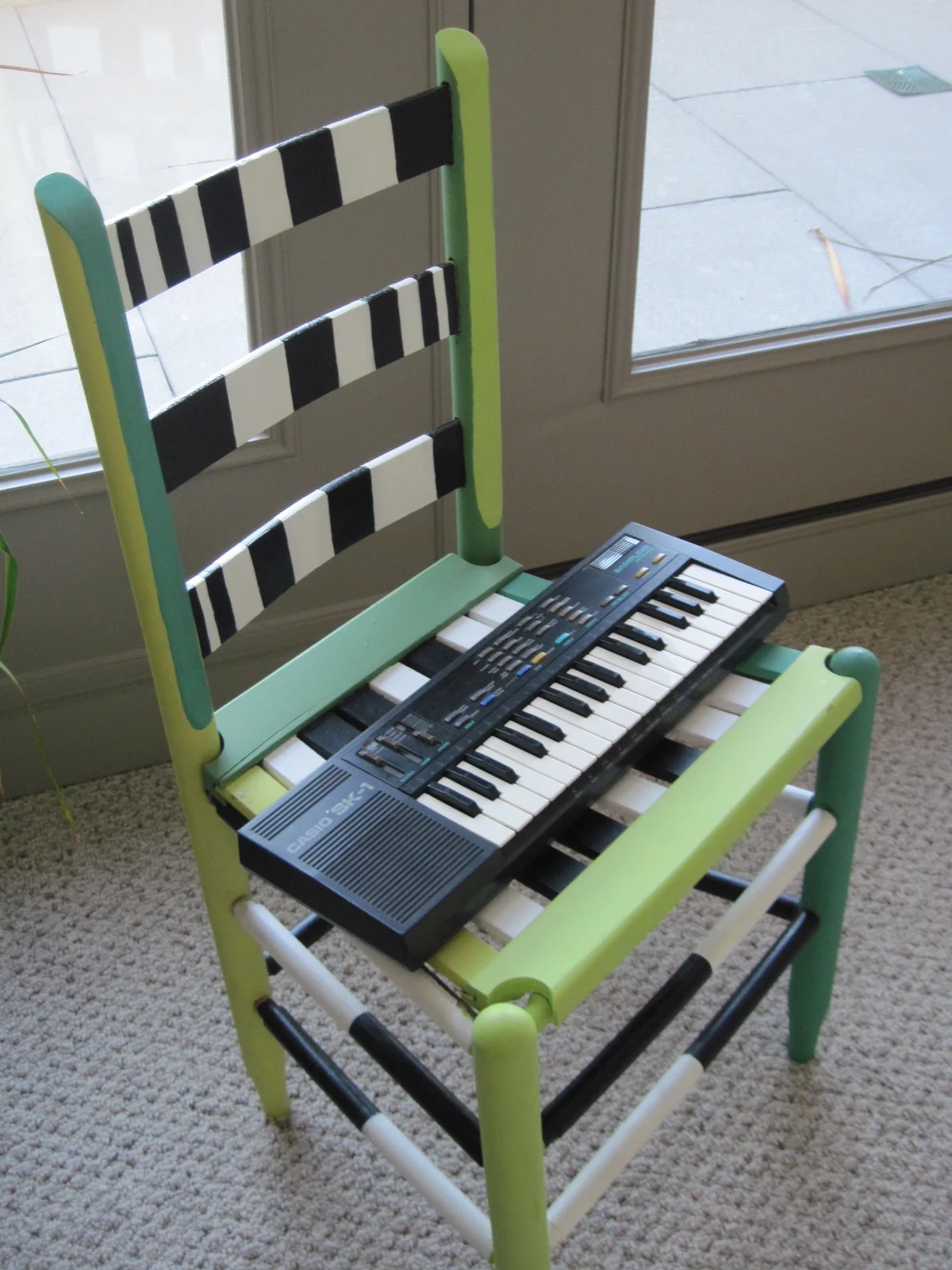 Piano Chair circa 2007 found objects
