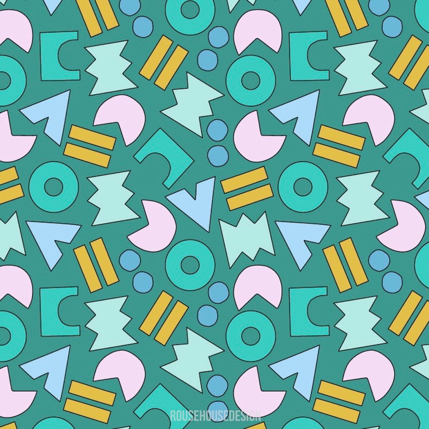 A toss repeat of some of my cut out shapes. Confetti is always a good time 😎 #playfulpatterns #printandpatternblog #rousehousedesign #surfacedesign #artlicensing #artforproducts #coolcolors #repeatingpattern #patternlovers #patterndesigncommunity