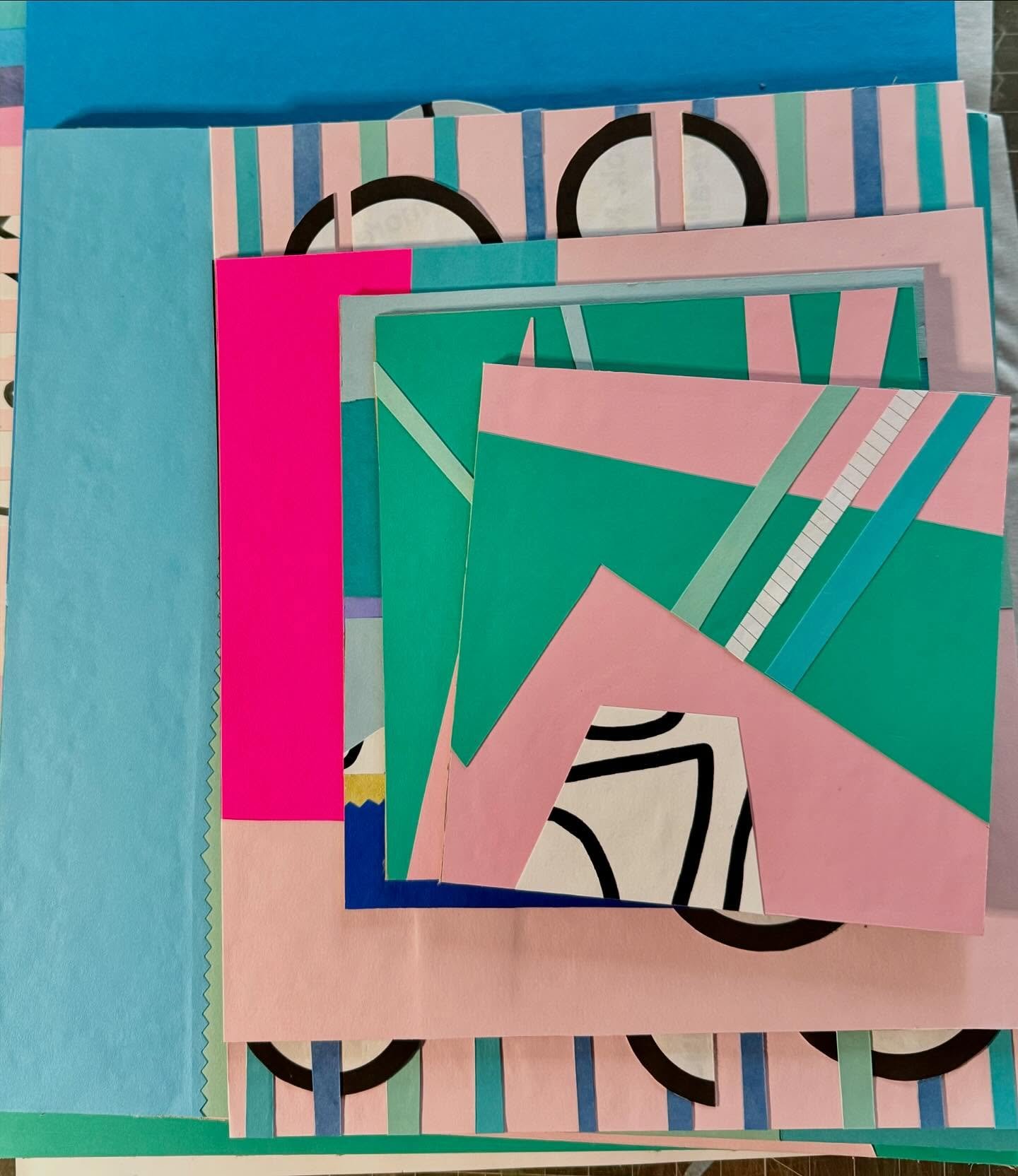 New fun #✂️ #collageart #printandpatterndesigner #cutandpaste #printandpattern #graphicart #abstractcollage #surfacedesigner #surfacedesigncommunity