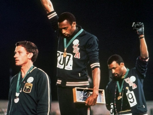 When I think of Black history, I think of this iconic photo of Tommie Smith and John Carlos giving the Black Power salute at the 1968 Olympics.