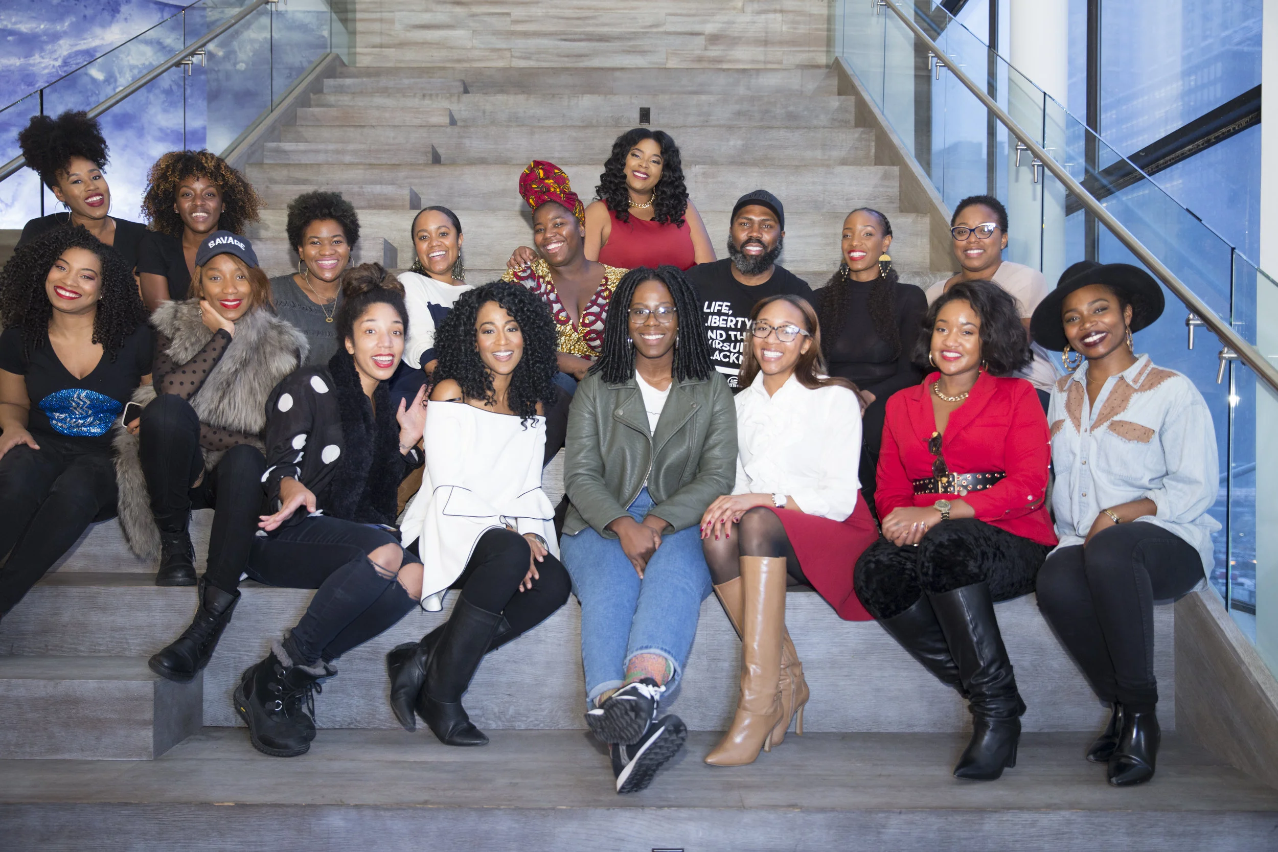 A group of black owned business owners that I curated for my Shop LoveBrownSugar event