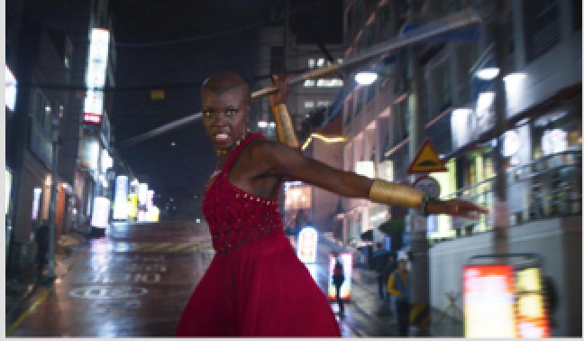 Danai Gurira as the leader of Wakanda’s special forces team, the Dora Milaje/ Marvel/AP