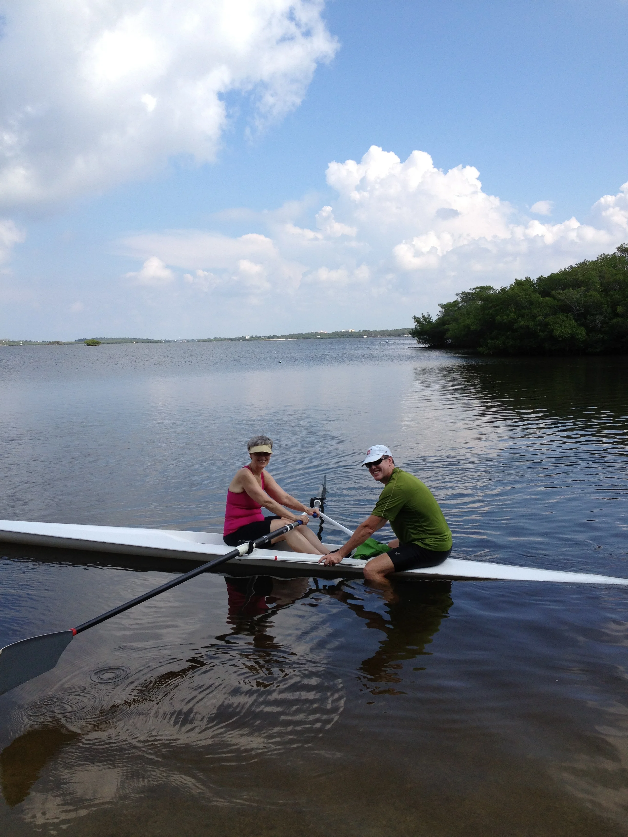 Carlen adapted well to sculling!