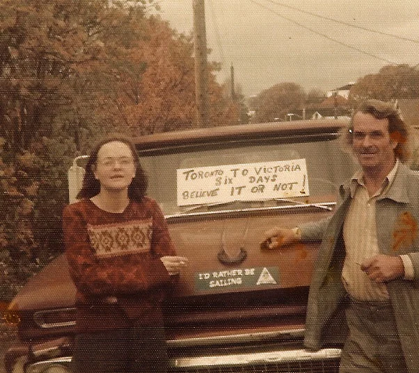 Pat Salter and Dad: Arrival on the Westcoast, c. 1980