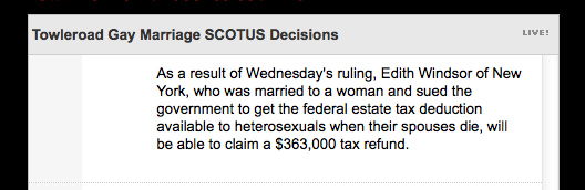 Reporting on SCOTUS decision to strike down DOMA by Reuters, via @tlrd