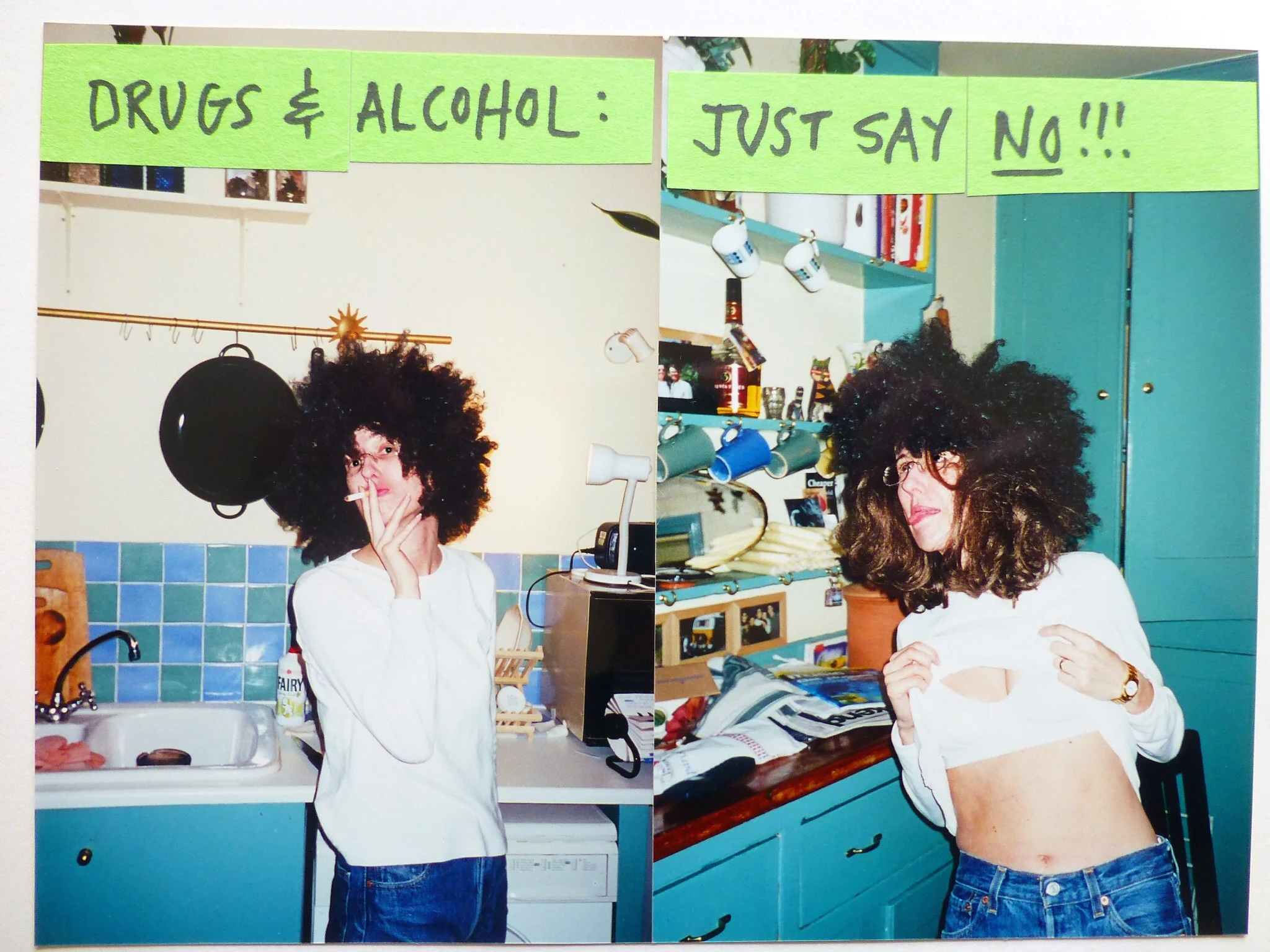 Because one wig is never enough... (Photos by Vic, early 90s, London)