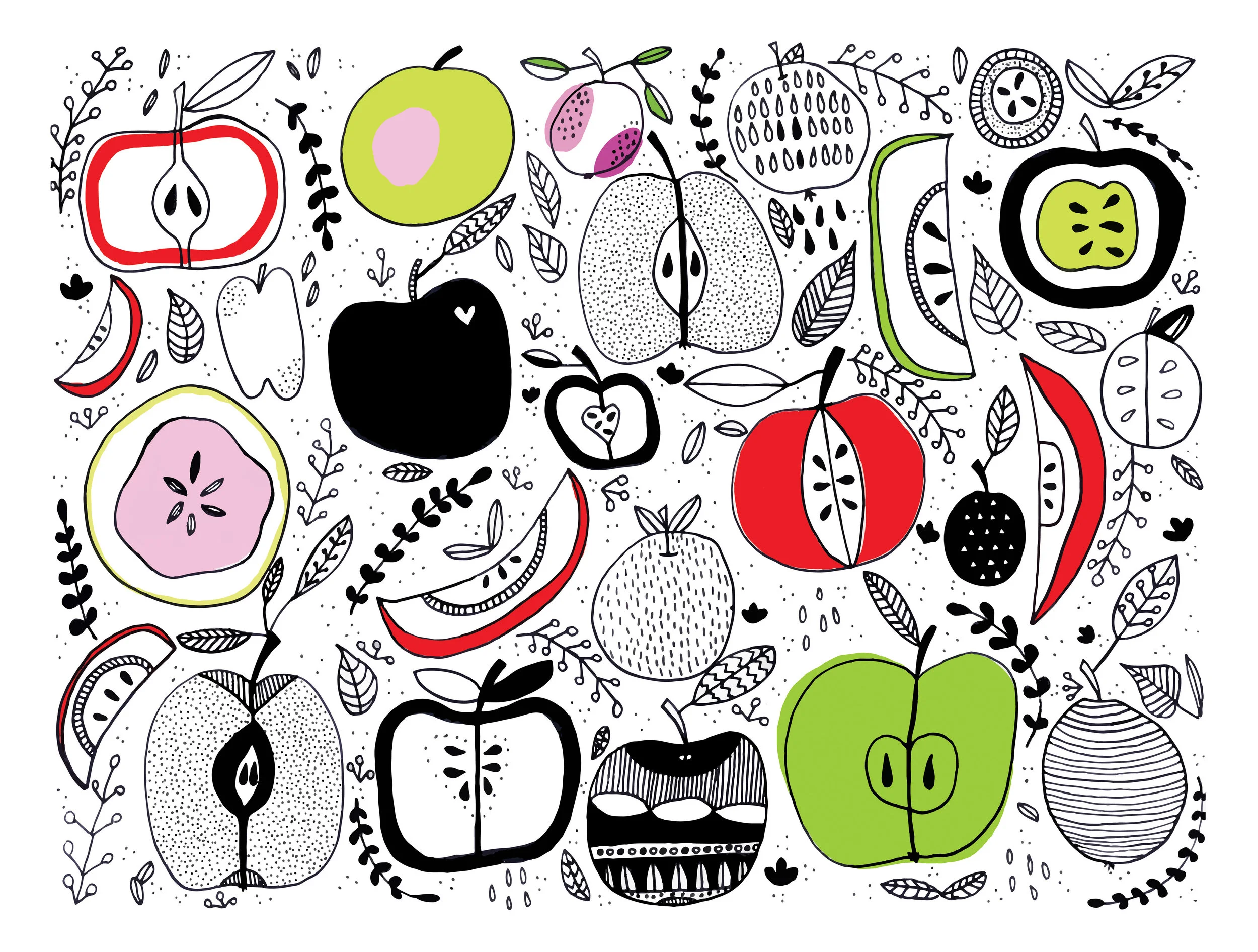 Apples Draw/Paint 366 Project