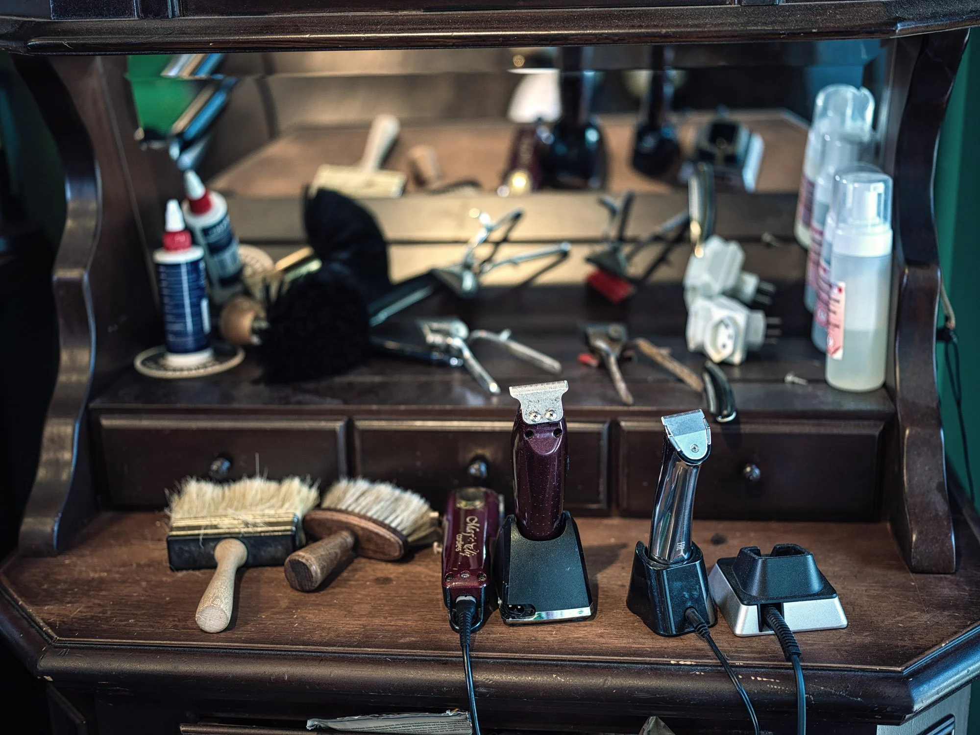 Detailaufnahme von Barber-Werkzeugen als Teil einer Personal Branding Fotografie in Zürich