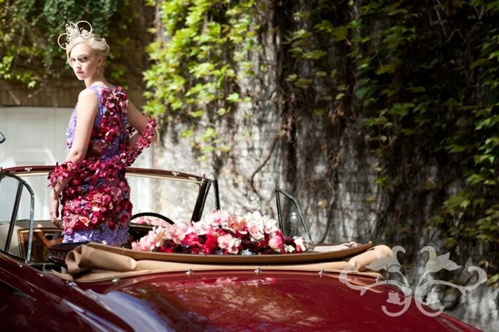 Beauty in a Bentley in Belgravia. Photographed by John Nassari.