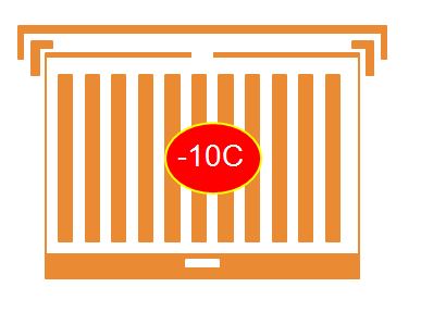 At this temperature the cluster is five fold smaller in size and covering far fewer frames