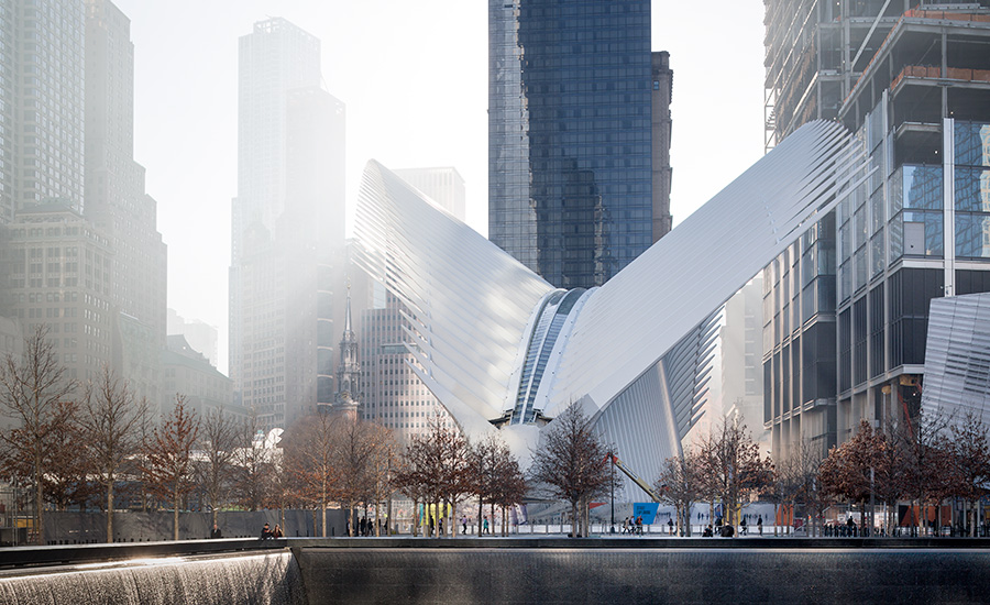 World Trade Center Transportation Hub exterior view