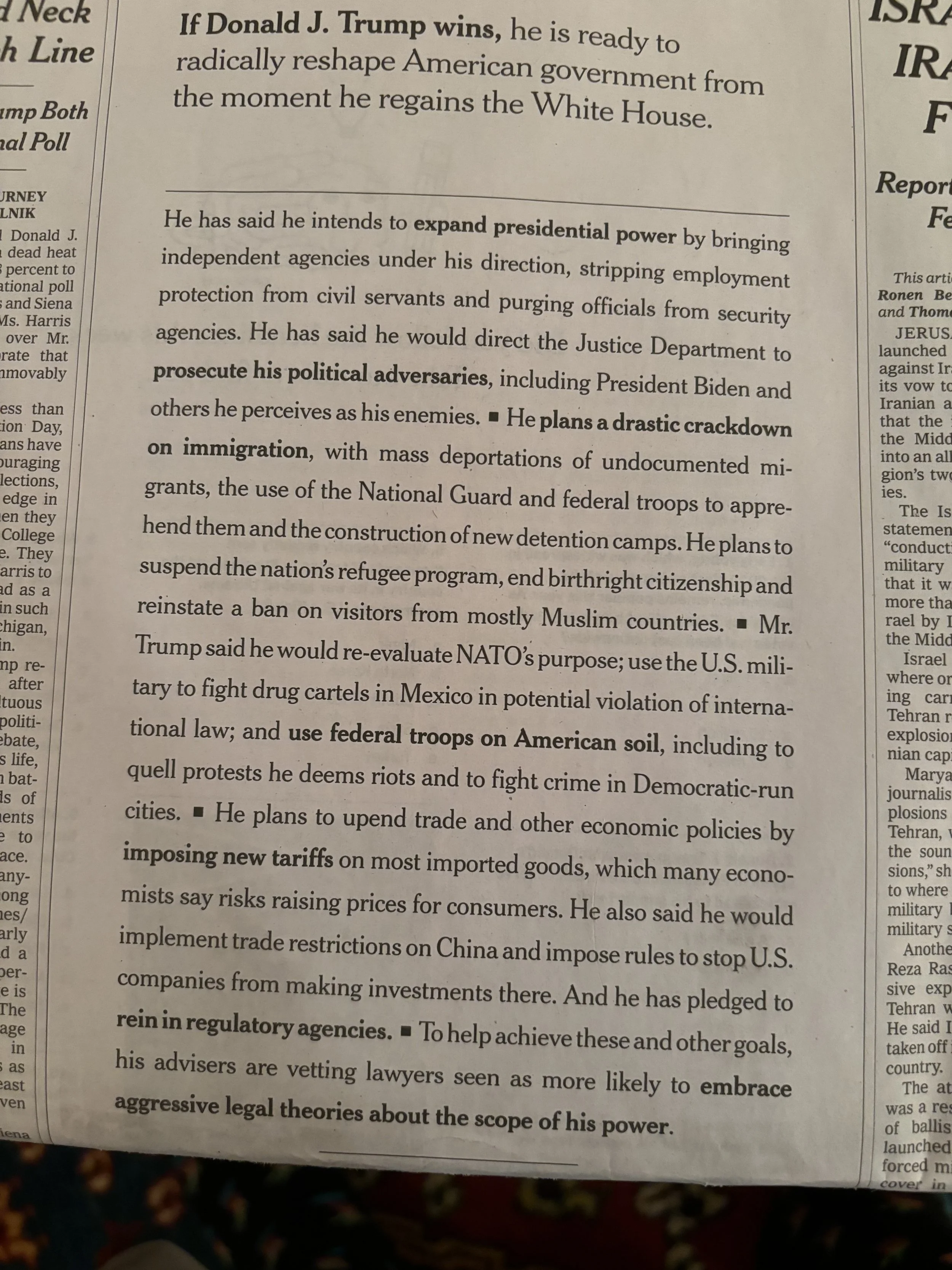 New York Times Runs Huge Free Campaign Ad For Trump