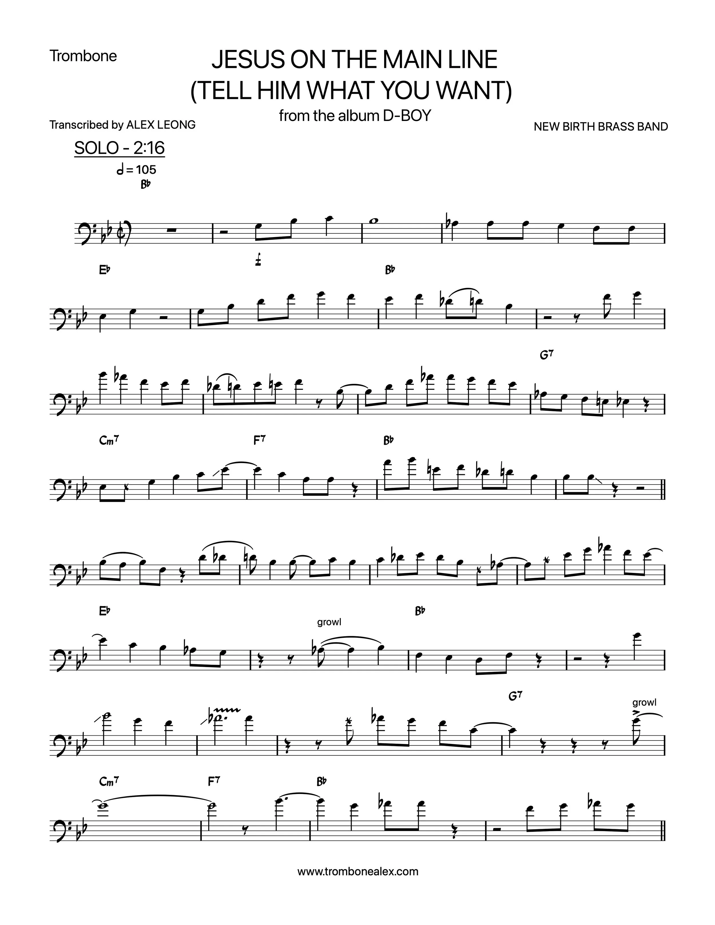 "Jesus On The Main Line (Tell Him What You Want)" - New Birth Brass Band