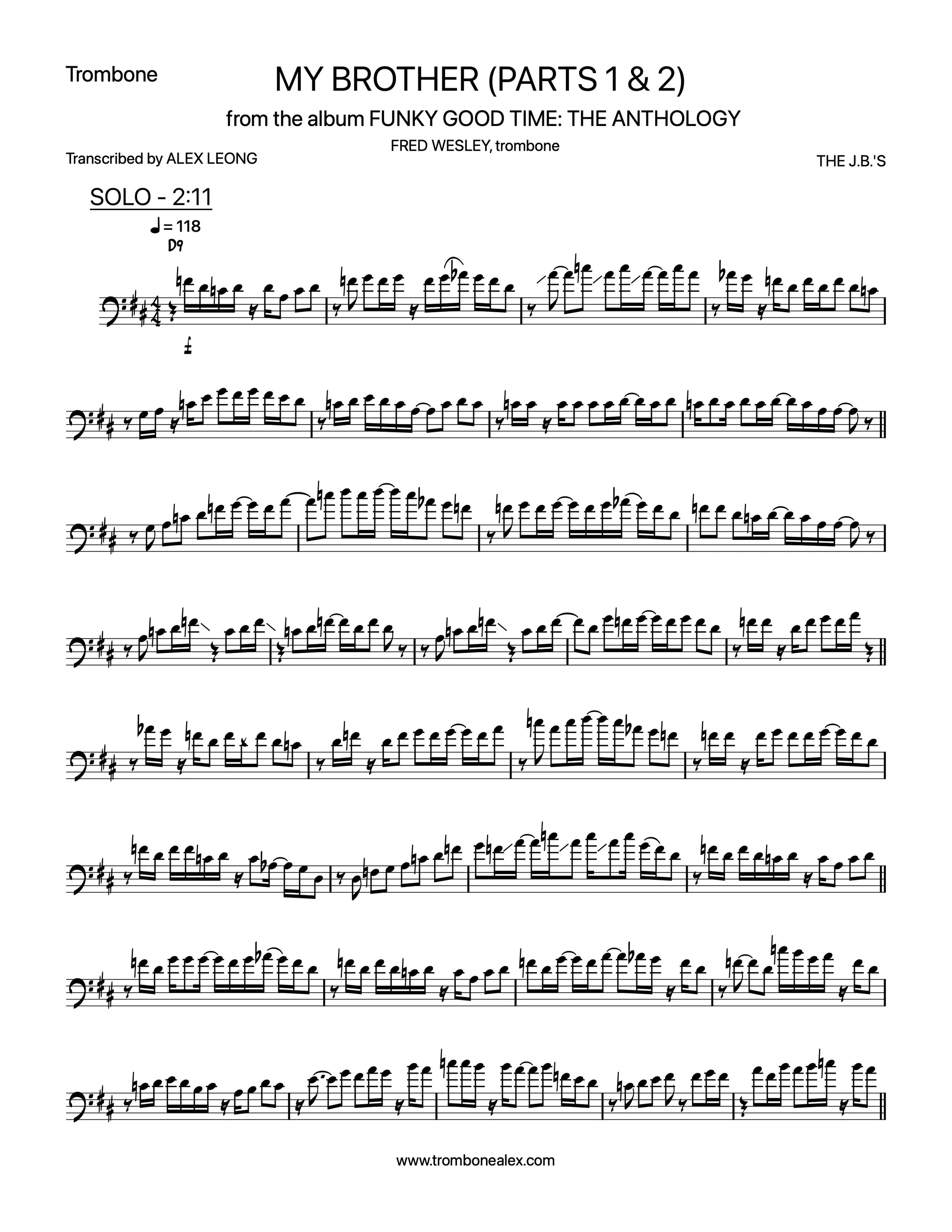 "My Brother (Parts 1 &amp; 2)" - Fred Wesley