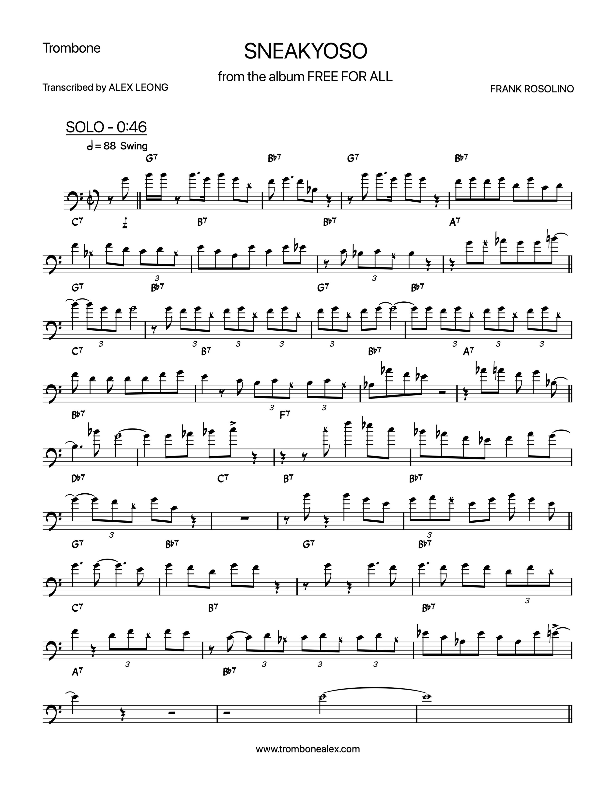 "Sneakyoso" - Frank Rosolino