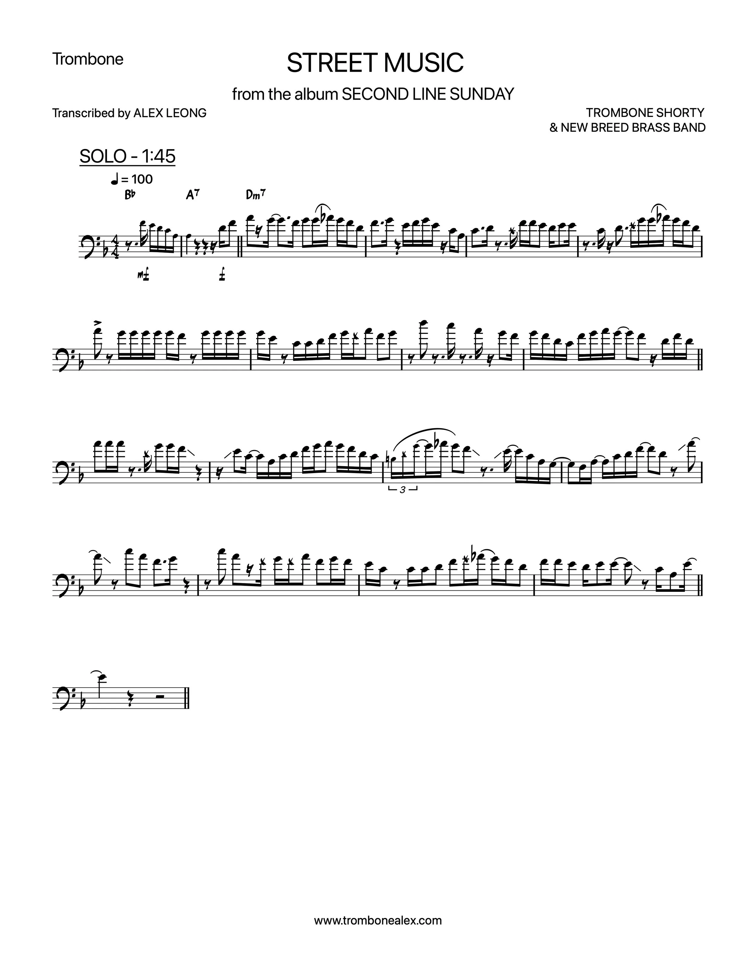 "Street Music" - Trombone Shorty