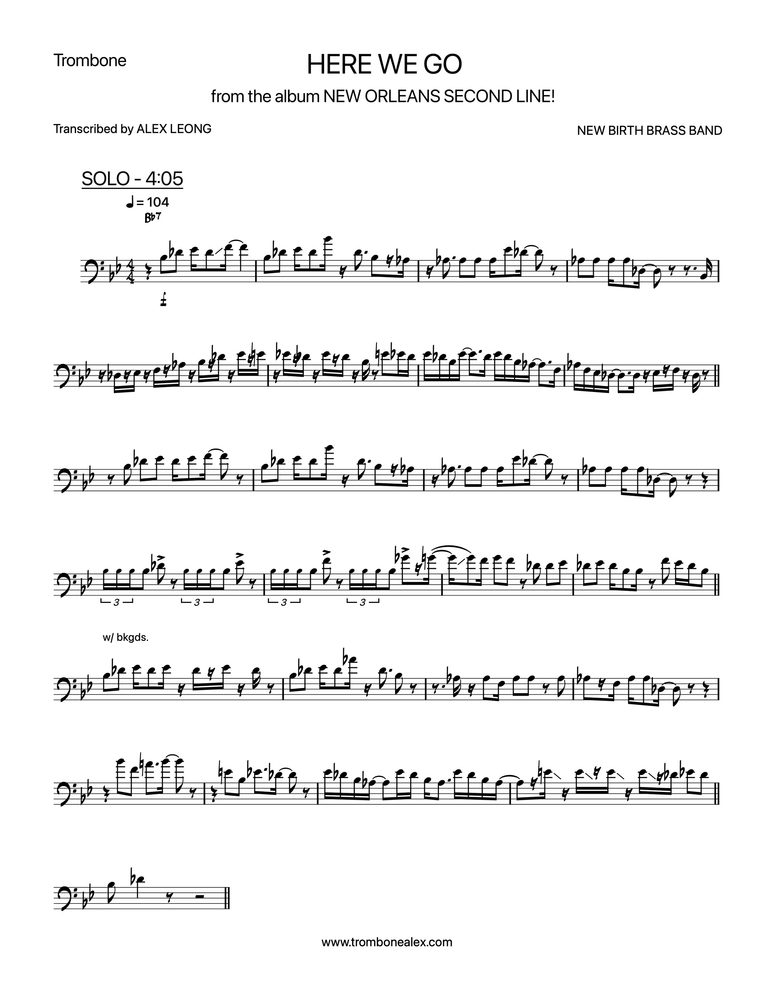 "Here We Go" - New Birth Brass Band