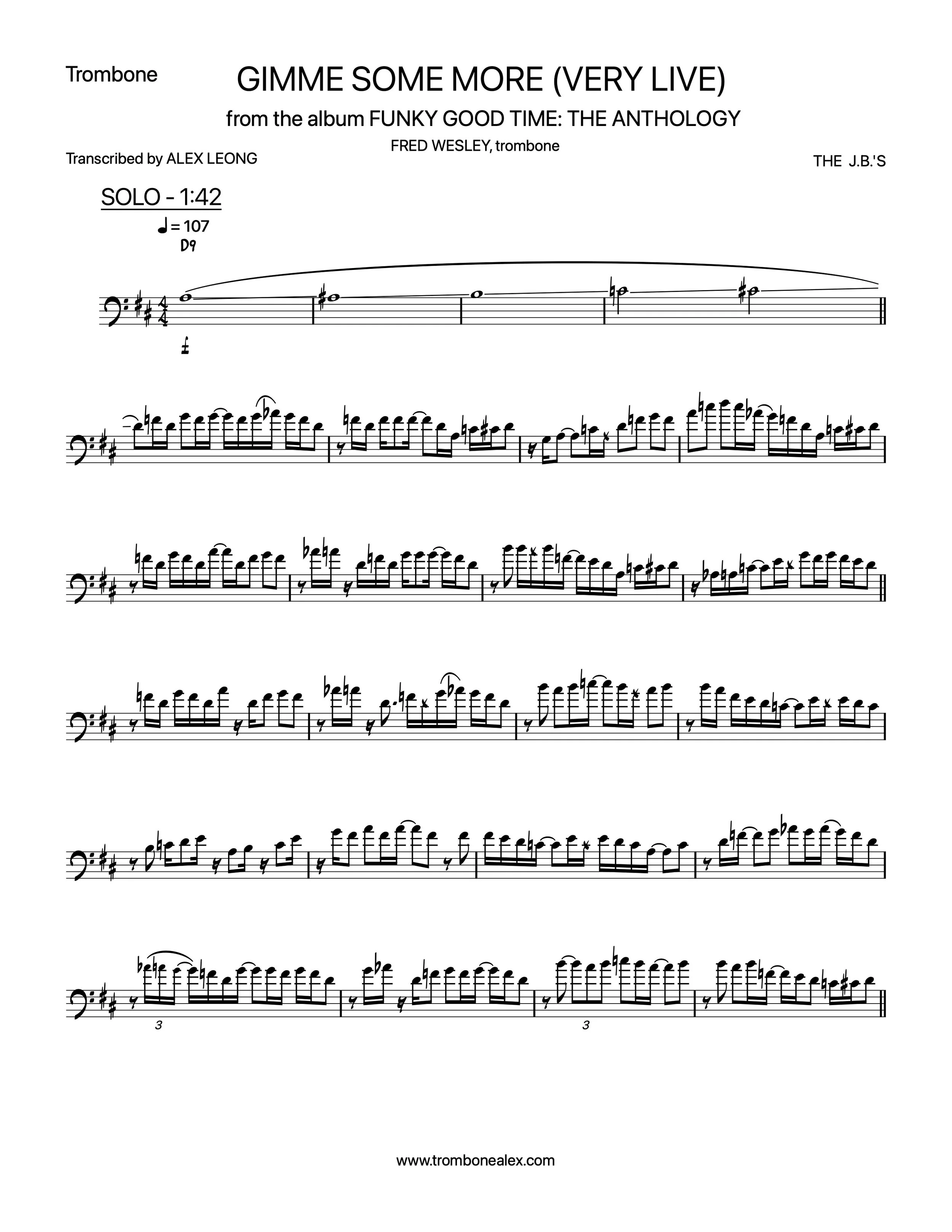 "Gimme Some More (Very Live)" - Fred Wesley