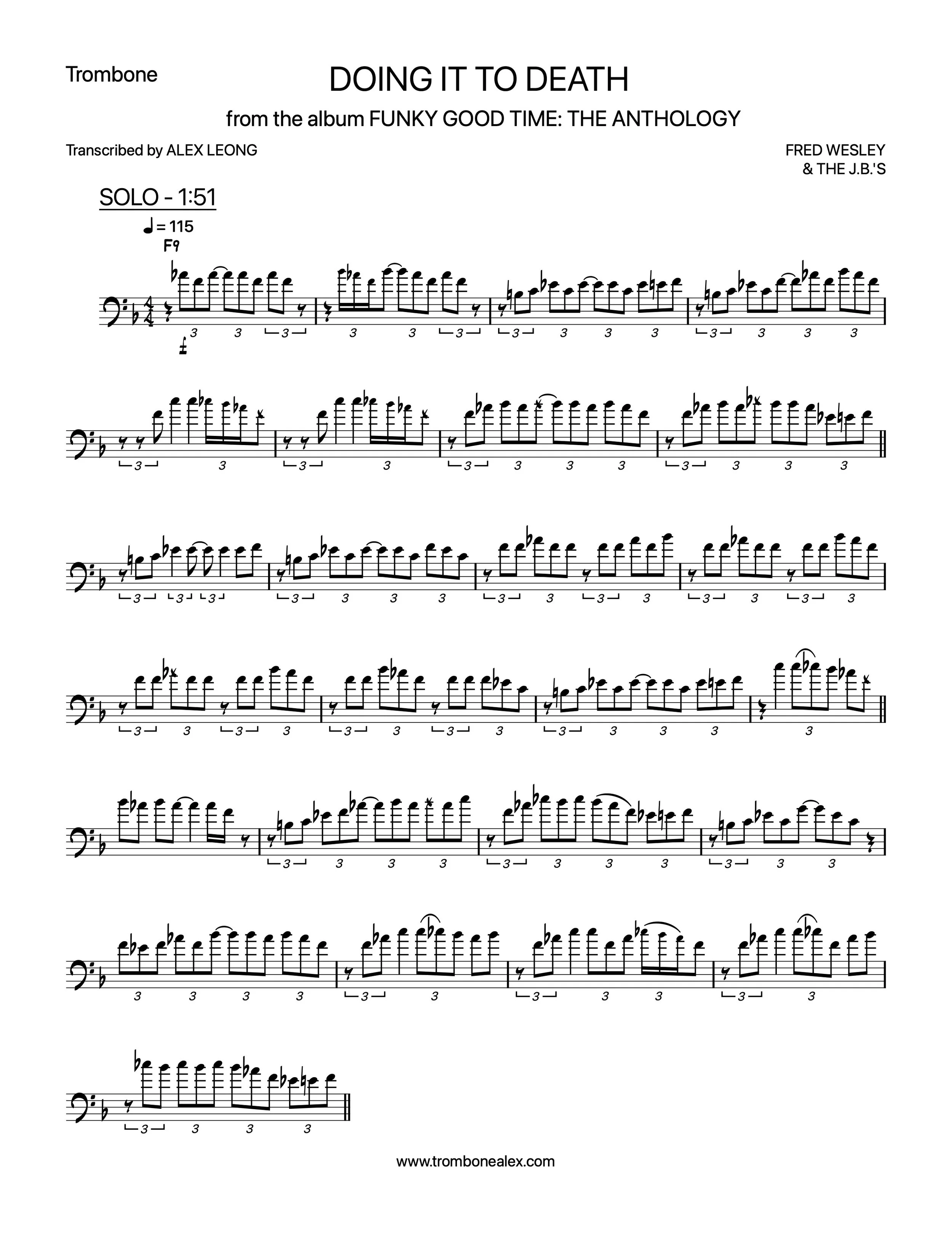 "Doing It To Death" - Fred Wesley